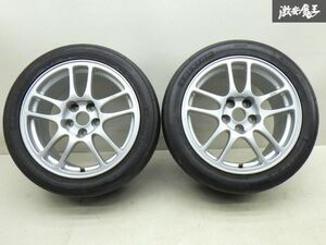 ●三菱 純正 CT9A ランサーエボリューション9 ENKEI 17インチ 8J +38 PCD114.3 5H DUNLOP DIREZZA Z2 235/45R17 12y エボ9 ランエボ 棚S-2