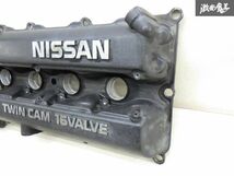 日産 純正 S13 シルビア SR20DET ターボ ノーマル エンジンカバー ブラック カムカバータペットカバー RPS13 180SX 要補修 即納 棚23-1_画像2