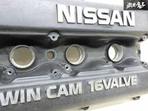 日産 純正 S13 シルビア SR20DET ターボ ノーマル エンジンカバー ブラック カムカバータペットカバー RPS13 180SX 要補修 即納 棚23-1_画像7