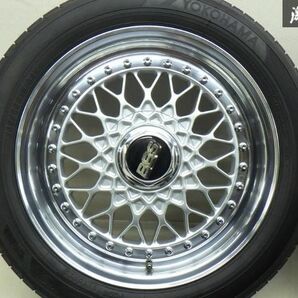 ●【絶版品！ 希少！】 BBS RS043 15インチ 6.5J +36 PCD114.3 5H YOKOHAMA ECOS ES31 185/55R15 82V 20y Y30 セドグロ クラウン 棚S-3の画像2