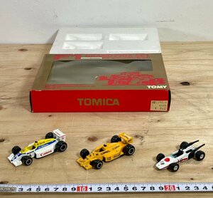 【長期保管品】トミカ F1グランプリセット TOMY トミー ロータスホンダ 99T ウィリアムズホンダ FW 11B ホンダF1 箱付き