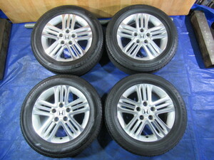 激安即決！ ホンダ純正 16-6J 5H/114.3 ET50 + BRIDGESTONE 205/60R16 2020/2022年製！中古4本 ステップワゴン インスパイア等！T007806