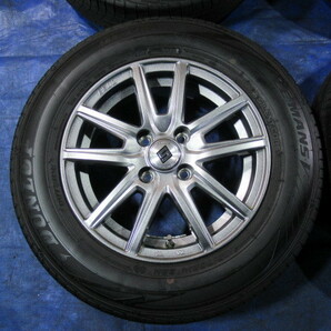 激安即決！KYOHO 14-5.5J 4H/100 ET43 + DUNLOP 185/70R14 2021年中古4本！カローラ フィルダー ノート シビック ティーダ等！T007842の画像5