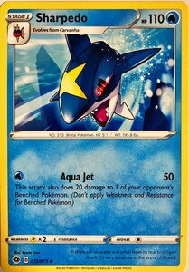 ポケモンカード　Sharpedo 012/073　アンコモン　英語版　サメハダー