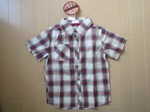 * tag attaching short sleeves shirt red series man size 120