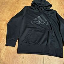 adidas スウェットパーカー SIZE L ロゴ _画像2