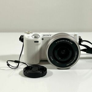 SONY ソニー　NEX-5R デジタルカメラ　ミラーレス１眼　動作確認済み　ホワイト　E 3.5-5.6/PZ　16-50 OSS