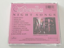 【US初期/SHAPE OPTIMEDIA INC.盤】CINDERELLA/NIGHT SONGS CD MERCURY 422 830 076-2 M-1 86年名盤,Tom Keifer,Shake Me,Somebody Save Me_画像2