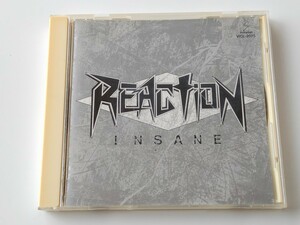 REACTION リアクション / INSANE・発狂 NEW RE-MIX CD VICL2075 85年1st名盤,91年リイシュー盤,加藤潤也,反町哲之,梅沢康博,斉藤康之