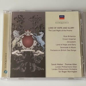 威風堂々～希望と栄光の国/ノリントン＆ロンドン・フィル(4800476)LAND OF HOPE AND GLORY/MUSIC FOR THE NIGHT OF THE PROMS/ELOQUENCE