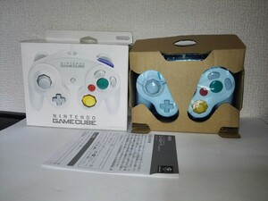 【新品同様】GC ゲームキューブ コントローラ ホワイト 後期 動作確認済み 箱付き DOL-003 GAMECUBE CONTROLLER White 【Unused??】