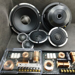 【送料無料】残り3set【高音質】enough EN-Z65.3PW 3way カーオーディオ スピーカー 6.5インチ 17cm ツイーター スコーカーウーファー