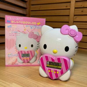 Y送料無料△834未使用品【セイコークロック】HELLO KITTY キティ おしゃべり 目覚まし時計 JF375A