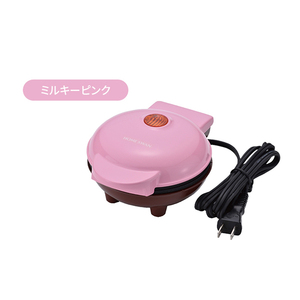 【値下げ】 パンケーキメーカー プチサイズ 電気 家電 レシピ付 フッ素樹脂塗装 パーティー キッチン家電 ミルキーピンク M5-MGKNT00012P