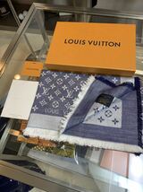 【 未使用品 】 超大判 ルイヴィトン（ Louis Vuitton ） ストール モノグラム スカーフ マフラー M71376_画像1