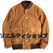 新入荷☆牛革 レザージャケット ライダース バイクレザー 本革 メンズファッション アメカジ 革ジャン ジャンパー 稀少革 S～4XL_画像10