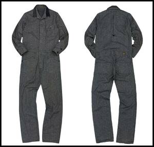 LOST CONTROL Lost control Logo badge embroidery leather switch sesame salt Work all-in-one coverall coveralls Jump suit gray 1