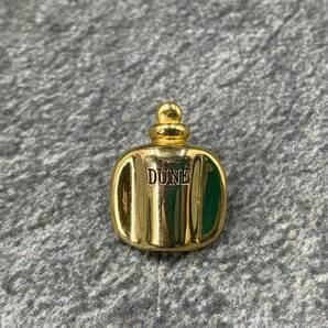 【 Christian Dior DUNE ブローチ ボトルデザイン ピンバッチ 】クリスチャンディオール デューン 香水 ゴールド色の画像1