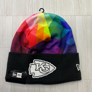 USA正規品 NEWERA ニューエラ NFL 限定 Crucial Catch クルーシャル キャッチ KC Chiefs カンザスシティ チーフス Prism ニット帽 ビーニー