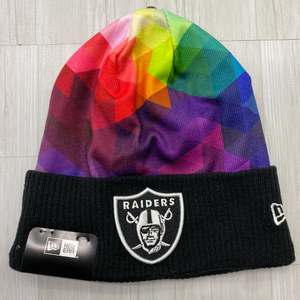 USA正規品 NEWERA ニューエラ NFL 限定 Crucial Catch クルーシャル キャッチ LV Raiders ラスベガス レイダース Prism ニット帽 ビーニー