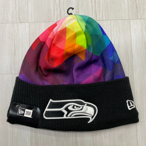 USA正規品 NEWERA ニューエラ NFL 限定 Crucial Catch クルーシャル キャッチ Seahawks シアトル シーホークス Prism ニット帽 ビーニー