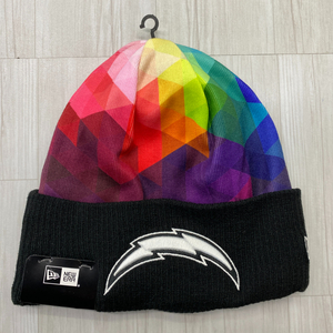 USA正規品 NEWERA ニューエラ NFL 限定 Crucial Catch クルーシャル キャッチLA Chargers チャージャーズ Prism ニット帽 ビーニー