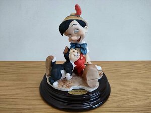 ★Disneyディズニー フィギュリン Giuseppe Armaniジョゼッペ・アルマーニ Pinocchio&Figaro ピノキオとフィガロ