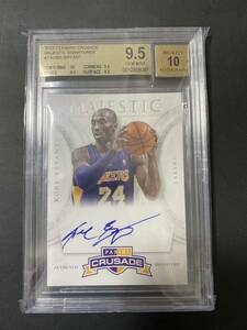 2012-13 Panini Crusade Majestic Kobe Bryant auto BGS9.5 Auto10 直筆サインカード　直書き