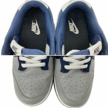 NIKE (ナイキ) BY YOU DUNK LOW バイユー ダンク ロー レザー×スエード スニーカー AH7979-992 28.5cm US10.5 ネイビー×ホワイト/028_画像7