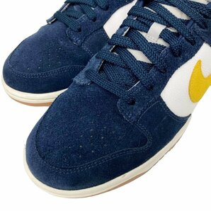 NIKE (ナイキ) DUNK LOW BY YOU ダンク ロー バイ ユー スニーカー AH7979-992 28.5cm US10.5 ネイビー×イエロー×ホワイト メンズ/028の画像7