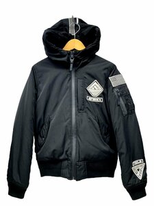 AVIREX (アヴィレックス) WARM LINE HOODIE MA-01 ワーム ライン フーディー ジャケット MA1 M ブラック メンズ/028