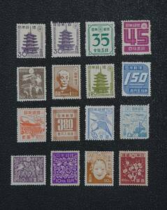 【普11】第2次新昭和切手 16種完 未使用 1946-48年【型価5.1万】