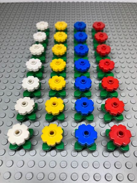 LEGO レゴ お花畑 お花と葉っぱ 大量28本セット