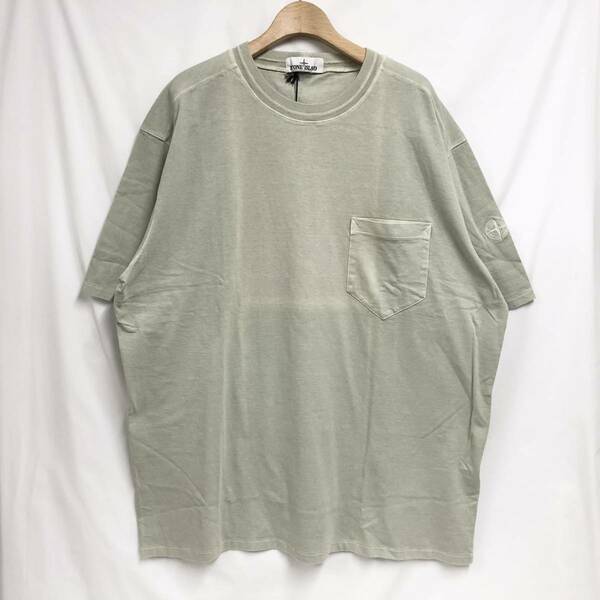 ○★訳有り 新品未使用　STONE ISLAND（ストーン・アイランド）　Tシャツ　3L　ライトオリーブ系★○