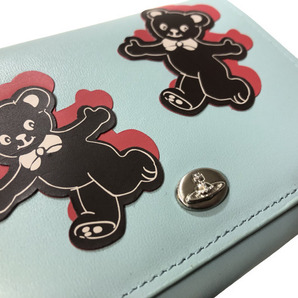 ○★新品 未使用 vivienne westwood ヴィヴィアンウエストウッド 二つ折り財布 三つ折り HAPPY BEAR がま口 クマの画像10