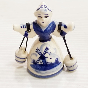 Bana8◆状態良◆デルフト デルフト焼き 水汲み人形 ベル　DELFTS BLUE