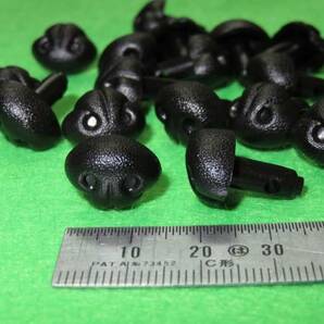 【●DOG NOSE15ｍｍ◎20個●】☆リアル 犬ハナ☆ 黒 クロ ブラック イヌ鼻 犬鼻 ドッグノーズ 編み物 編物 羊毛 ハンドメイド 【即決】の画像1