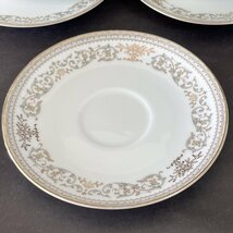 ◆ NORITAKE ノリタケ C&S 金彩花絵 5856 GRACELYN 3客セット 難有 ◆_画像5