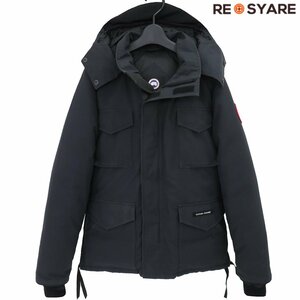  Canada Goose 4071MA CONSTABLE PARKA темно синий старт bru Parker Logo нашивка Zip выше пуховик 45840