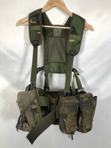  England army the truth thing discharge goods 1990 period DPM webbing gear set secondhand goods discharge goods wood Ran door mo pouch field gear 