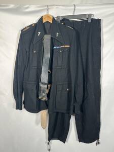 実物　ファシストイタリア　ファシスト党　黒制服　中古品　徽章レストアあり　3点セット　第二次世界大戦　WWII　RSI　