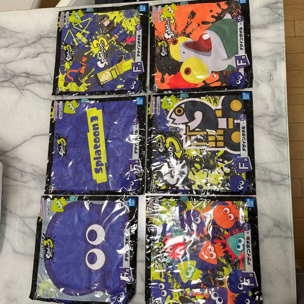 スプラトゥーン3 ハンドタオル6枚 一番くじ