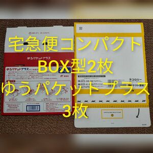 宅急便コンパクト専用BOX BOX型 2枚 ゆうパケットプラス専用box 3枚