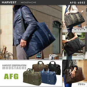 ☆ 最安値 ハーベスト 売上ランキング上位 AFG 6052 210D高密度ナイロン ロングセラー AFG 6052 AFG 6053 ボストンバッグ オレンジ ☆