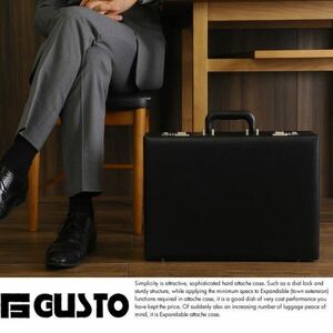 ☆ 最安値 送料無料 G-GUSTO ハードアタッシュケース マチ拡張 B4対応 21212 メンズ ビジネスバッグ軽量/ビジネス 頑丈 ブラック ☆