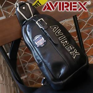 ボディバッグ AVIREX 限定モデル 男女兼用 BULTO ブルト ユニセックス ワンショルダーバッグ 斜めがけバッグ アヴィレックス AVX5629 牛革
