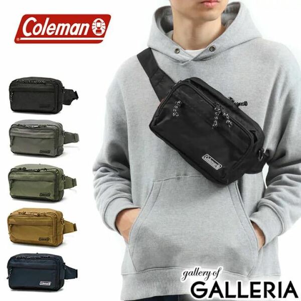 コールマン（Coleman）（メンズ、レディース）ウエストバッグ ショルダーバッグ ウォーカーポーチ 2000032876 ブラック 2L