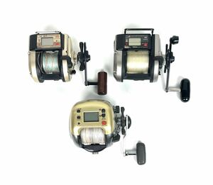 ●電動リール 3点 まとめ Daiwa SHIMANO TANA SENSOR 3000H 速攻 ダイワ シマノ 棚 GS-50●