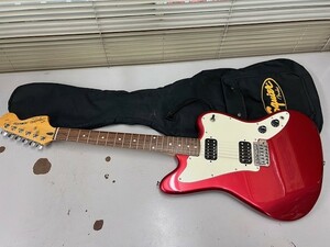 ★2312A9★ジャンク品現状にて！FENDER Squier JAGMASTER フェンダー スクワイヤー ジャグマスター CY06071791 ケース付 動画有 USED品★