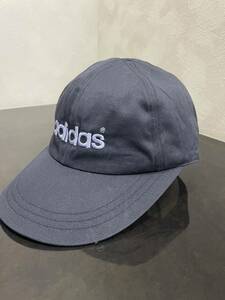 adidas アディダス デサント 日本製 キャップ ネイビー系 フリーサイズ